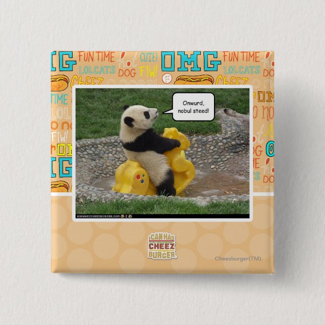 Onwurd, nobul Steed! Button (Vorderseite)