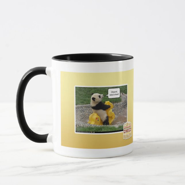 Onwurd, nobul Steed! Tasse (Links)