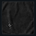 Onyx Black Velvet | Chalkboard Grunge Monogram Kopftuch<br><div class="desc">Dramatisch moody mit dunkler und reich gotisch inspiriert, gemahlener Samt aus der Kollektion "Moody Jewel Tones". Dieses Design zeichnet sich durch eine tiefe Juwel Ton grunge-inspiriert Samt Aquarell-Textur. Die metallische Imitate verleiht ihr eine feine Eleganz und ein maßgeschneidertes Aussehen. Der moderne, gemischte Mittelverlauf verleiht dem Ganzen den perfekten Pop von...</div>