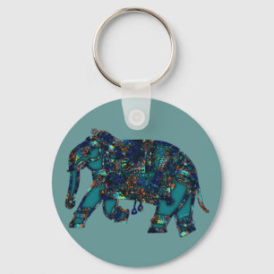 Onyx Elephant Schlüsselanhänger