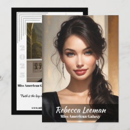 Onyx Fade Pageant Autogrammkarte Einladung