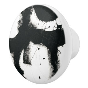 Onyx-Geste - schwarze Farben-Anschläge Keramikknauf