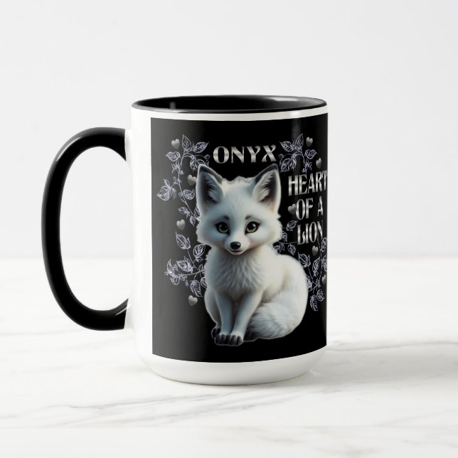 Onyx - Herz eines schwarzen Löwen Tasse (Links)