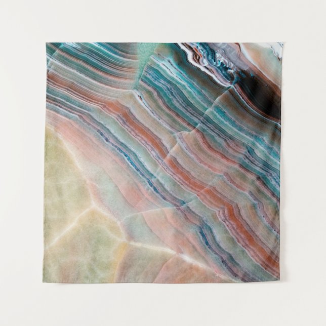 Onyx-Marmor-Textur Hintergrund der natürlichen Sto Wandteppich (Vorderseite)