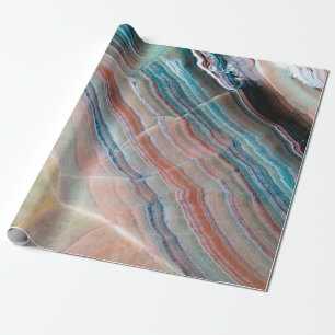 Onyx-Marmor-Texturhintergrund aus Natursteinen Geschenkpapier