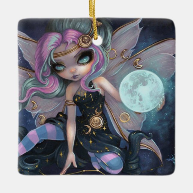 Onyx Moonshadow Keramik-Ornament Keramikornament (Vorderseite)