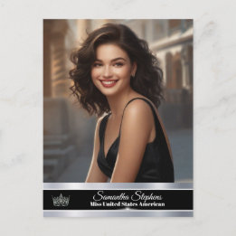 Onyx Shine einseitige Pageant Promo Postkarten