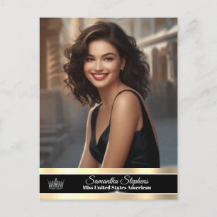 Onyx Shine Pageant Promo Postkarte
