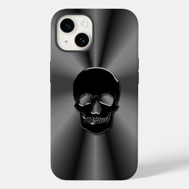 Onyx Skull Case-Mate iPhone Hülle (Rückseite)