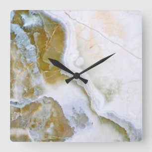 Onyx Stone Muster Acrylwand Uhr
