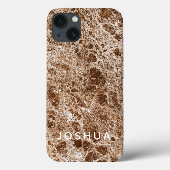 Onyx Stone Phone Case Individuelle Name (Rückseite)