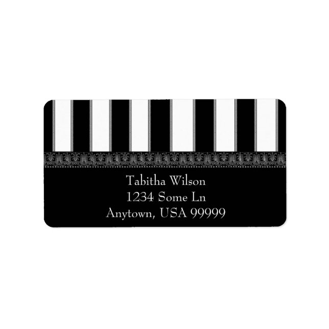 Onyx Strip Address Label Adressaufkleber (Vorne)