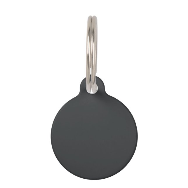 Onyx Top Vollfarbe Haustiermarke (Vorderseite)