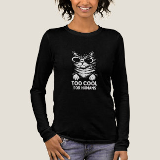 Oo Cool für Menschen – Minimalistisches schwarzes  Tri-Blend Shirt