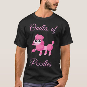 Oodles Niedliches Pink Poodle T-Shirt