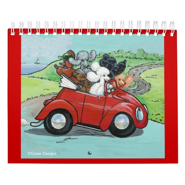Oodles von Poodles Dog Art Calender Kalender (Titelbild)