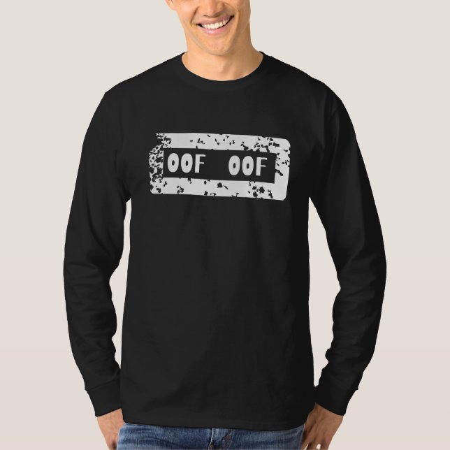 Oof Blox Gamer Noob Streamer Meme Gaming Joke T-Shirt (Vorderseite)