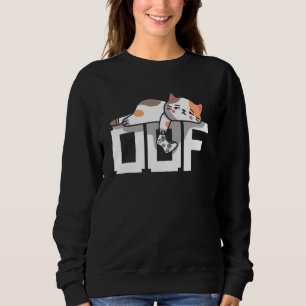 Oof Gamer Meme Noob Internet Culture Gamer Cat Sweatshirt