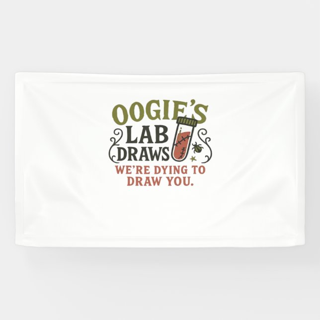 Oogie's Labrador Zeichne - Funny Halloween Phlebot Banner (Horizontal)