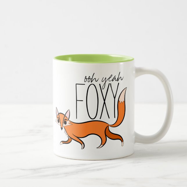 Ooh ja Foxy Zweifarbige Tasse (Rechts)