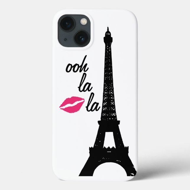 Ooh la la la! Eiffel Tower iPhone Case (Rückseite)