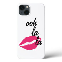 Ooh la la! mit einem Kiss iPhone Case