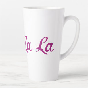 Ooh La La Skript Magenta Milchtasse