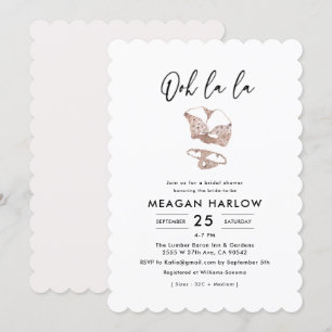 Ooh La Lingerie Brautparty Hen Party Einladung