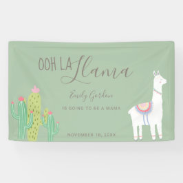 Ooh La Llama Babydusche Pflegeprodukte grün Niedli Banner