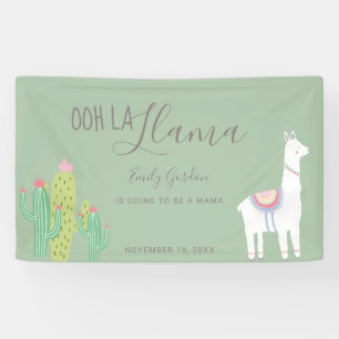Ooh La Llama Babydusche Pflegeprodukte grün Niedli Banner