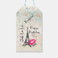 Ooh La Paris Eiffel Tower Happy Birthday