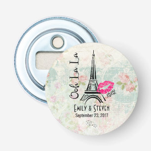 Ooh La Paris Eiffel Tower Vintage Wedding Flaschenöffner