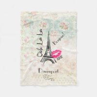 Ooh La Paris Eiffelturm auf Vintagem Muster