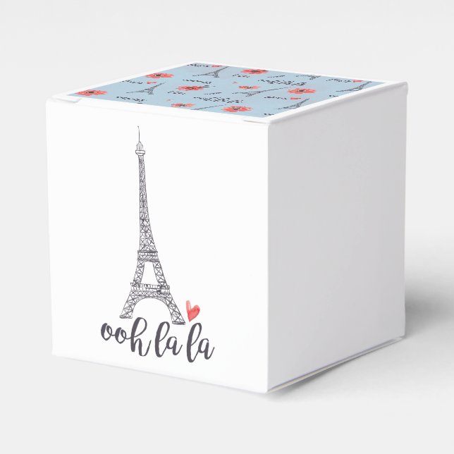 Ooh la Paris Favor Box Geschenkschachtel (Vorderseite)