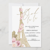 Ooh La, Paris thematisch, Brautparty, Eiffelturm