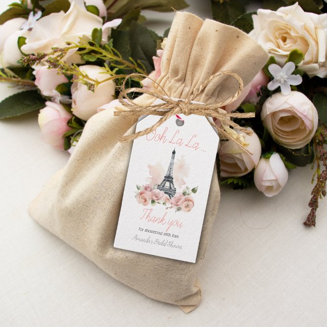 Ooh La Pariser Brautparty Geschenkanhänger (Von Creator hochgeladen)