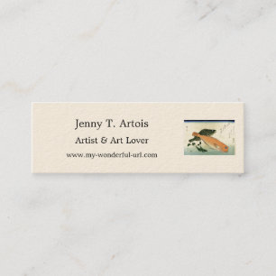 Oomon-hata & Shiro-amadai - Hiroshige's Fish Print Mini Visitenkarte