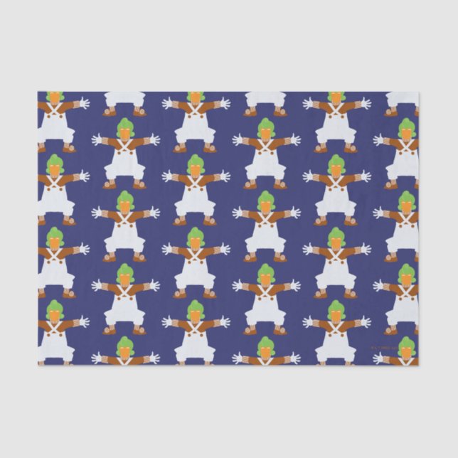 Oompa Loompa Arms Out Seidenpapier (Vorderseite)