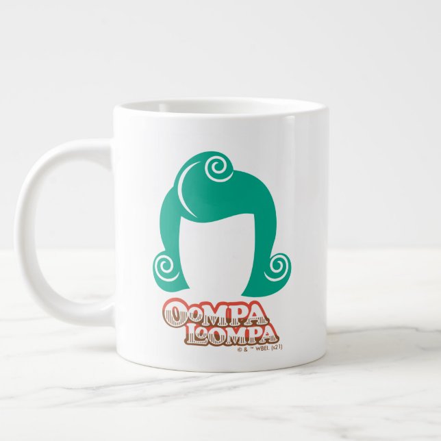 Oompa Loompa Hair Graphic Jumbo-Tasse (Links)