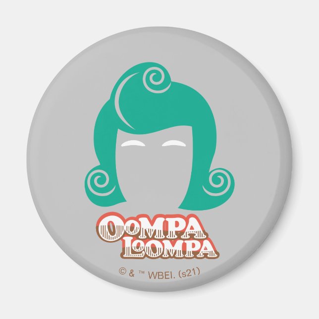 Oompa Loompa Hair Graphic Magnet (Vorne)