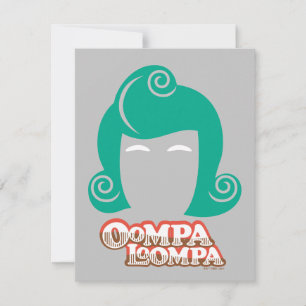 Oompa Loompa Hair Graphic Mitteilungskarte