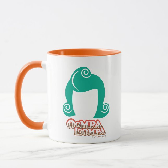 Oompa Loompa Hair Graphic Tasse (Links)