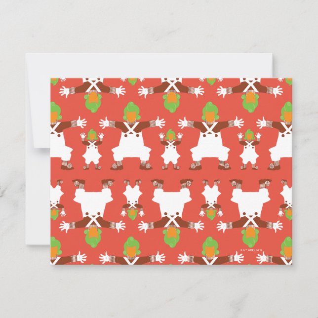 Oompa Tanzmuster Mitteilungskarte (Vorderseite)