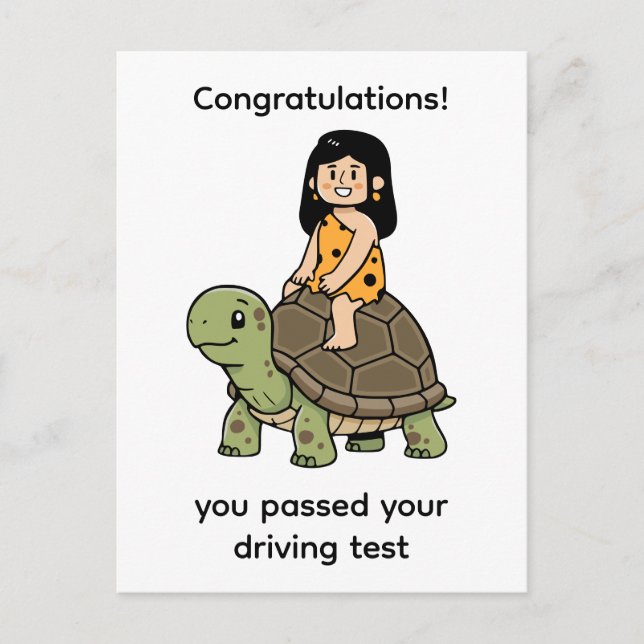 Oona und die Schildkröte Postkarte (Vorderseite)