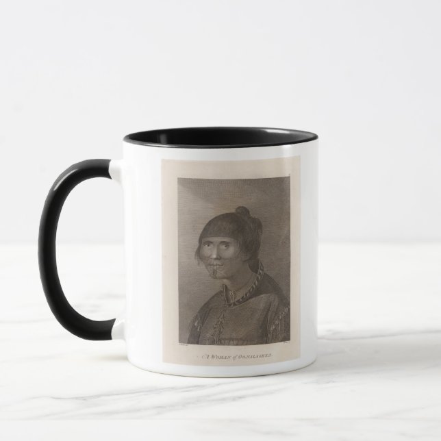 Oonalashka Frau, Alaska Tasse (Links)