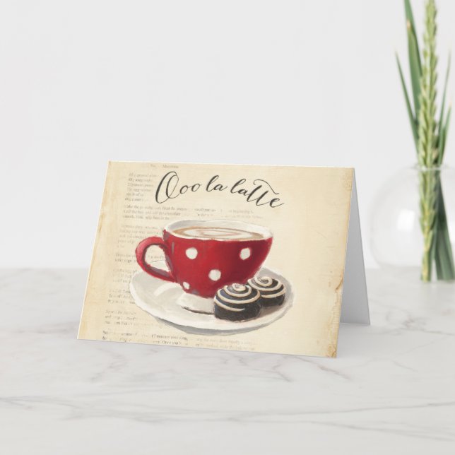 Ooo La Latte Feiertagskarte (Vorderseite)