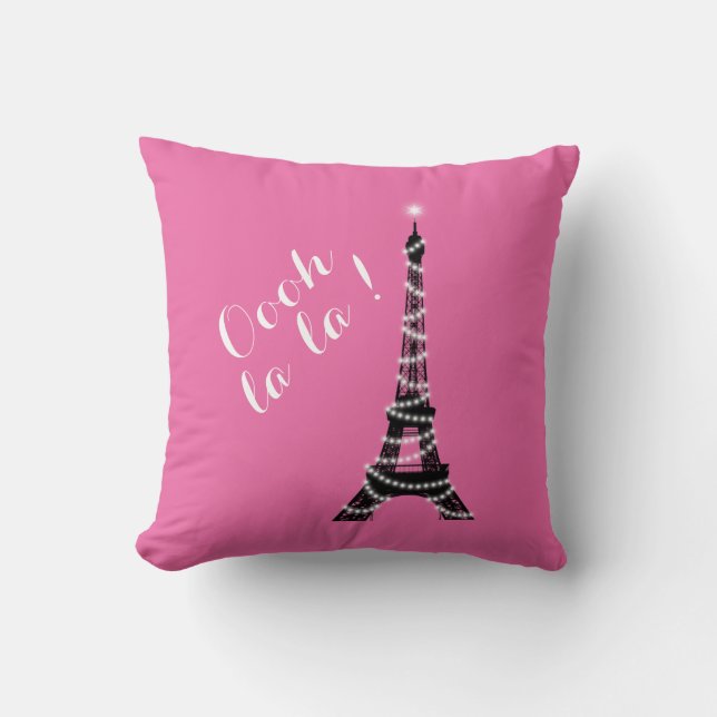 Oooh La Throw Kissen pink (Vorderseite)