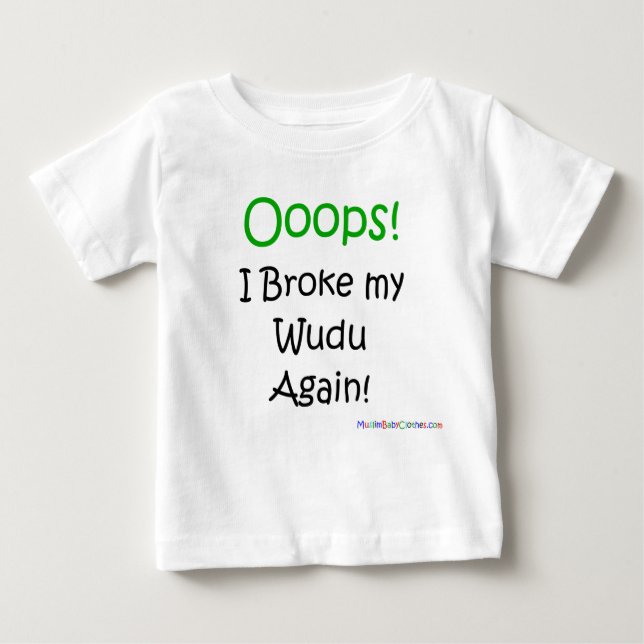Oops brach ich mein wudu wieder! baby t-shirt (Vorderseite)