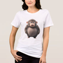 Oops! Did I Do That? | Cute Surprised Monkey Zodia Tri-Blend Shirt