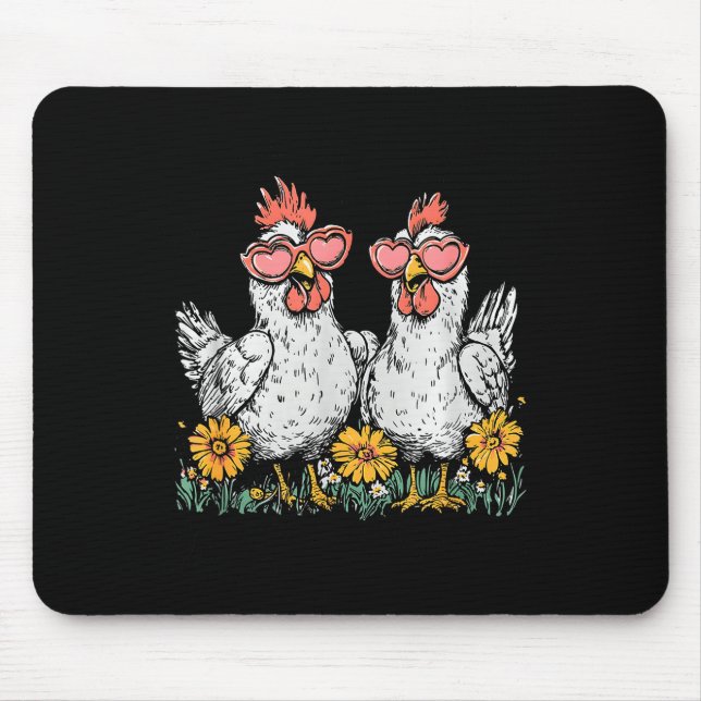 Oops I Got Another Chicken, Funny Farm Animal  Mousepad (Vorne)